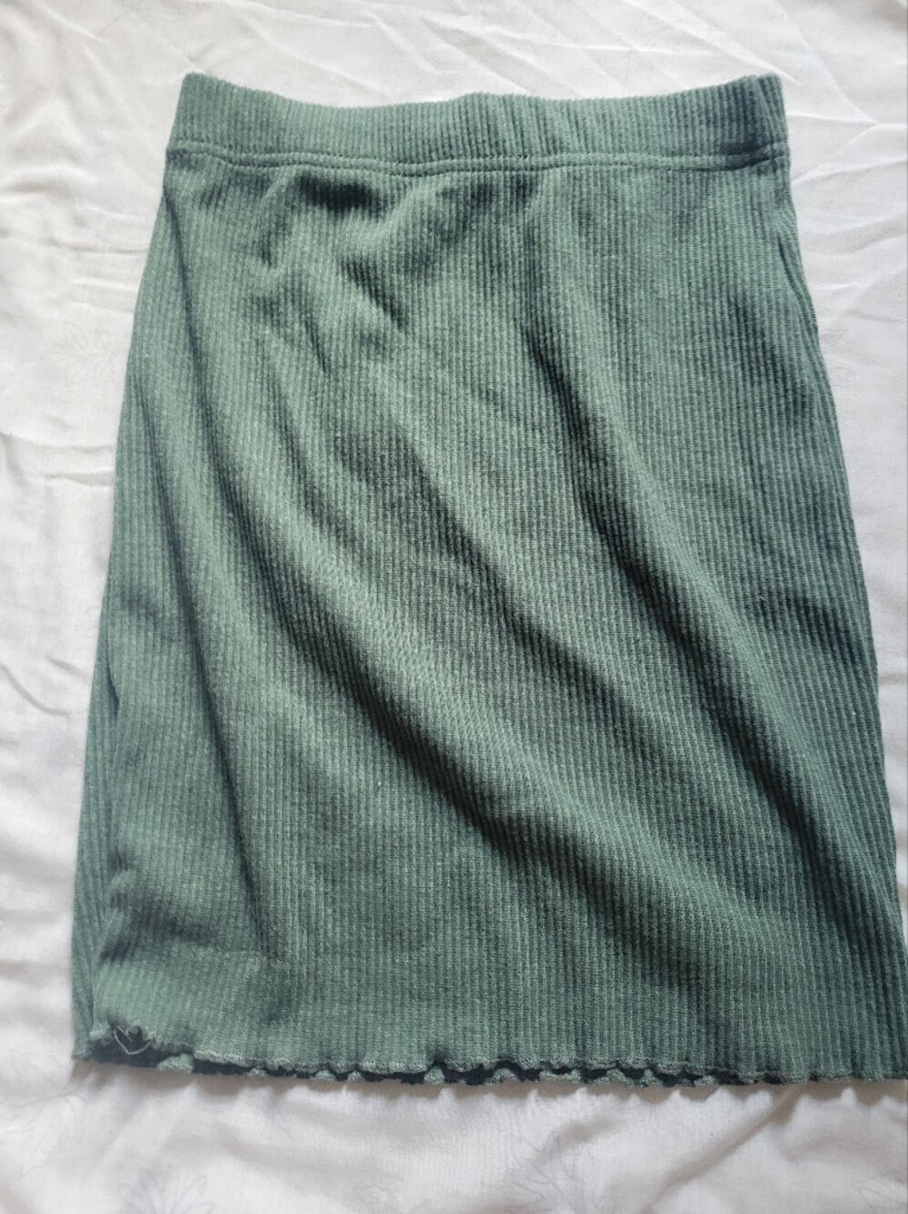 Aeropostale Ribbed Pencil Skirt in Sage Green